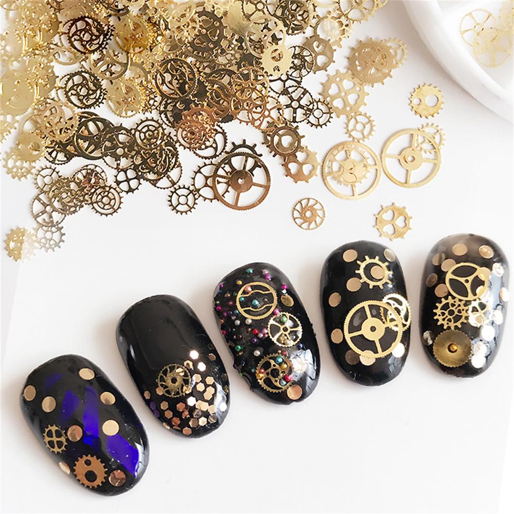 Steampunk tandwielen 66, voor op de nagels – OP IS OP