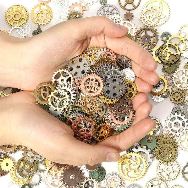 Steampunk tandwielen MEGA-Mix, 250 gram