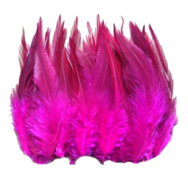 Steampunk veren voor een hoed-roze