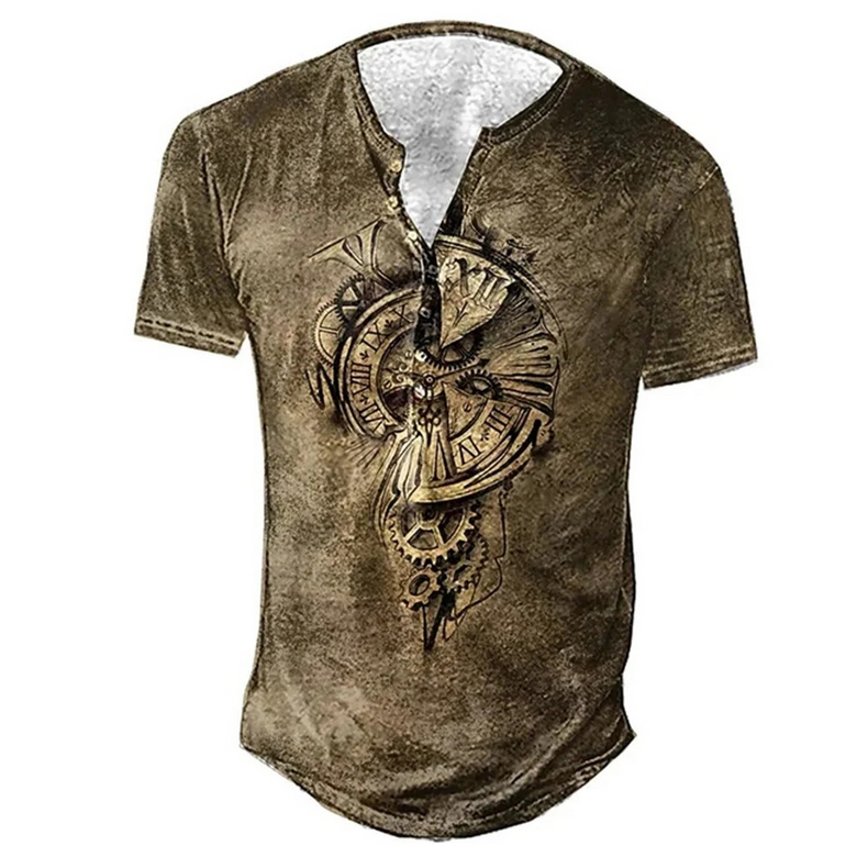Steampunk heren shirt Keanu – alleen nog maat 6XL (68)
