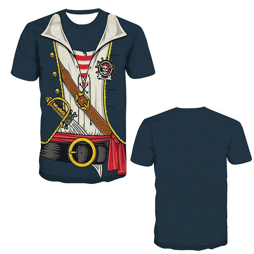 Steampunk heren shirt Piet Piraat