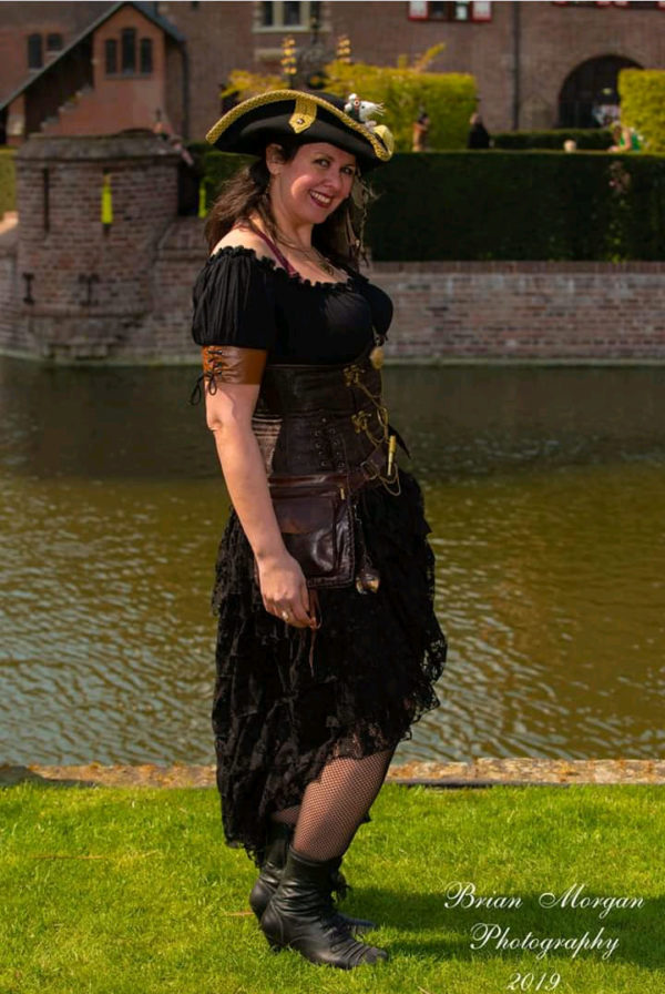 Steampunk blouse Renate - Afbeelding 3