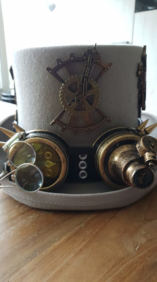 Steampunk mixedmedia tandwiel Cleora, set van 4 stuks - Afbeelding 2