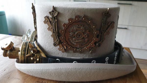 Steampunk mixedmedia tandwiel Tabitha, set van 2 stuks - Afbeelding 3