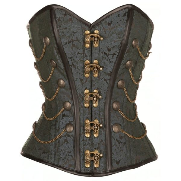 Steampunk overborst korset Allegra