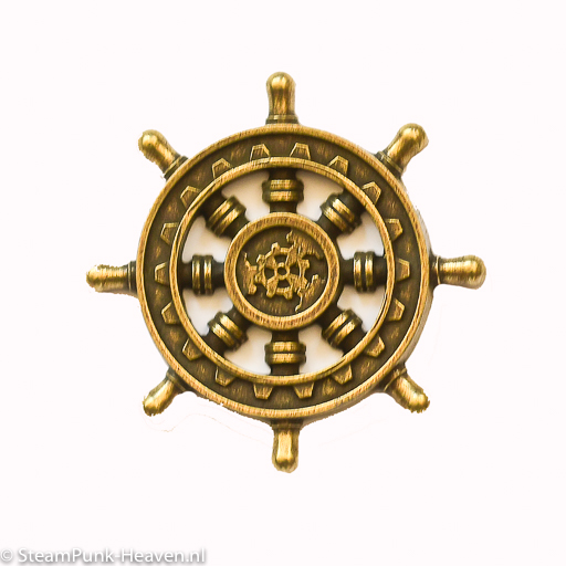 Steampunk stuurwiel Baxter, 2 stuks