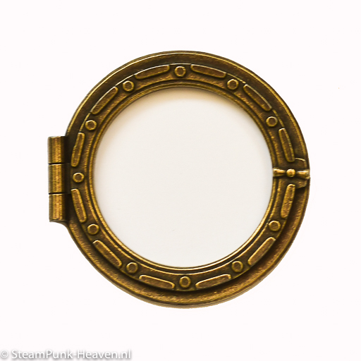 Steampunk patrijspoort Cassius, set van 2 stuks