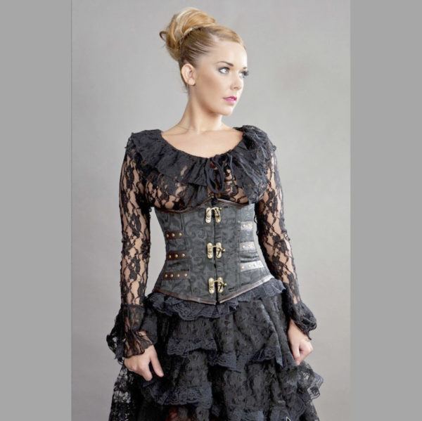 Steampunk onderbuste korset Greta