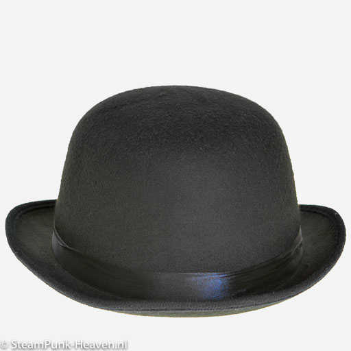 Steampunk hoed Harvey, zwarte bolhoed – MET DEUK, tweede keuze