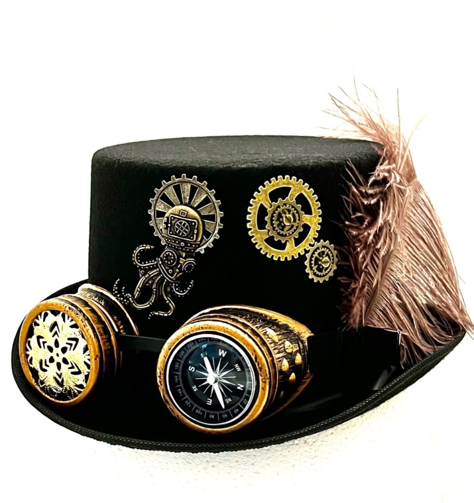 Steampunk hoed Ties