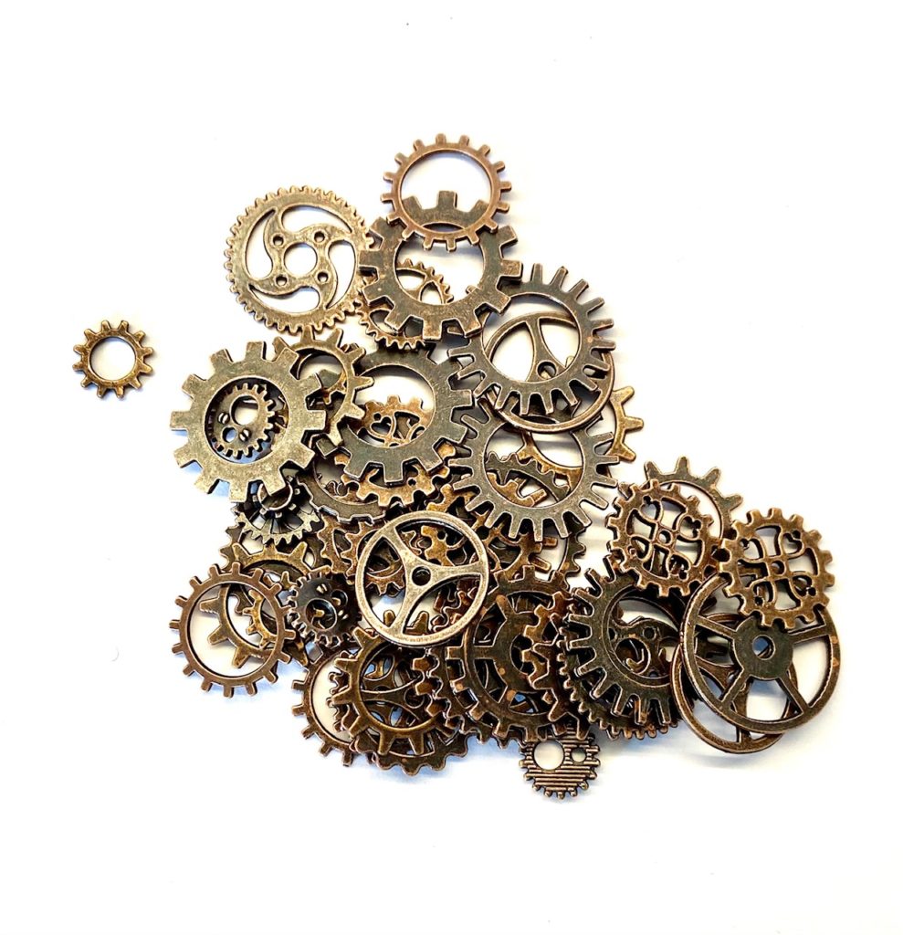 Steampunk Mix Hinrich, 100 tandwielen – koper