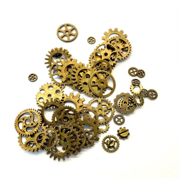 Steampunk Mix 100 tandwielen