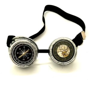 Steampunk bril 103 met echte kompas
