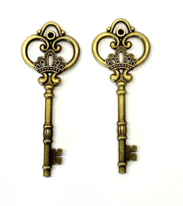 Steampunk sleutel 27 - set van 2 stuks