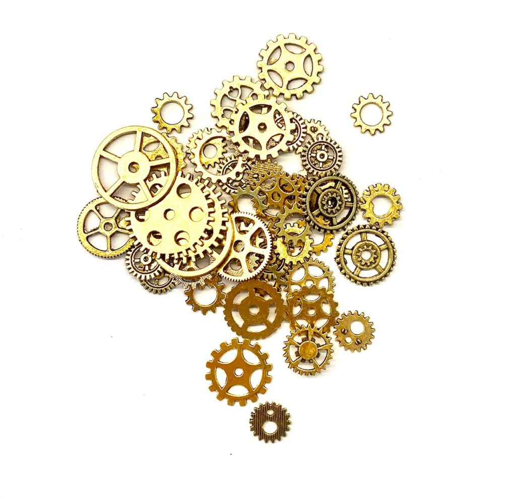 Steampunk Mix Millie, 100 tandwielen – goud