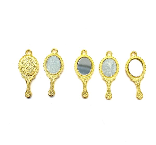 Steampunk kettinghanger spiegel, set van 5 stuks