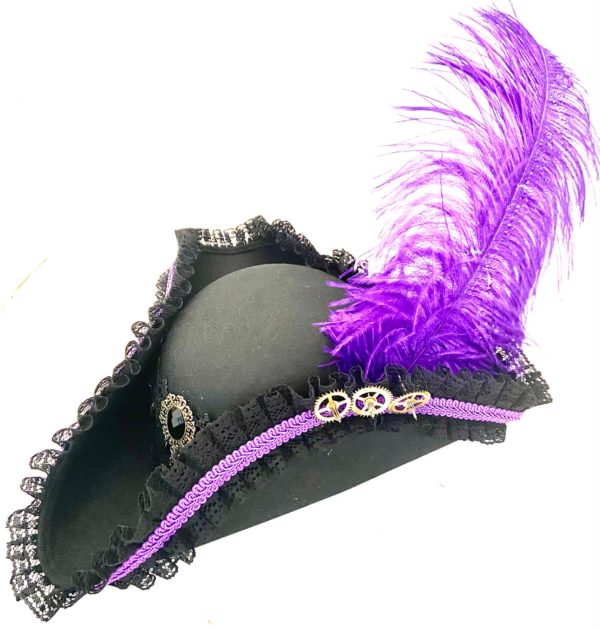 Steampunk piratenhoed Ophelia, maat 60 - Afbeelding 2