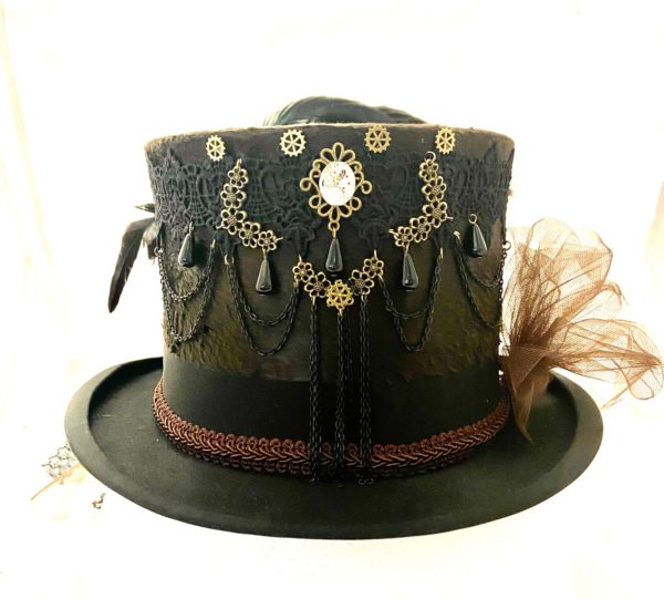 Steampunk hoed Sanne - Afbeelding 3