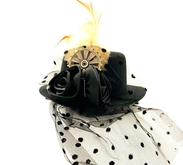 Steampunk mini hoed Cornelia