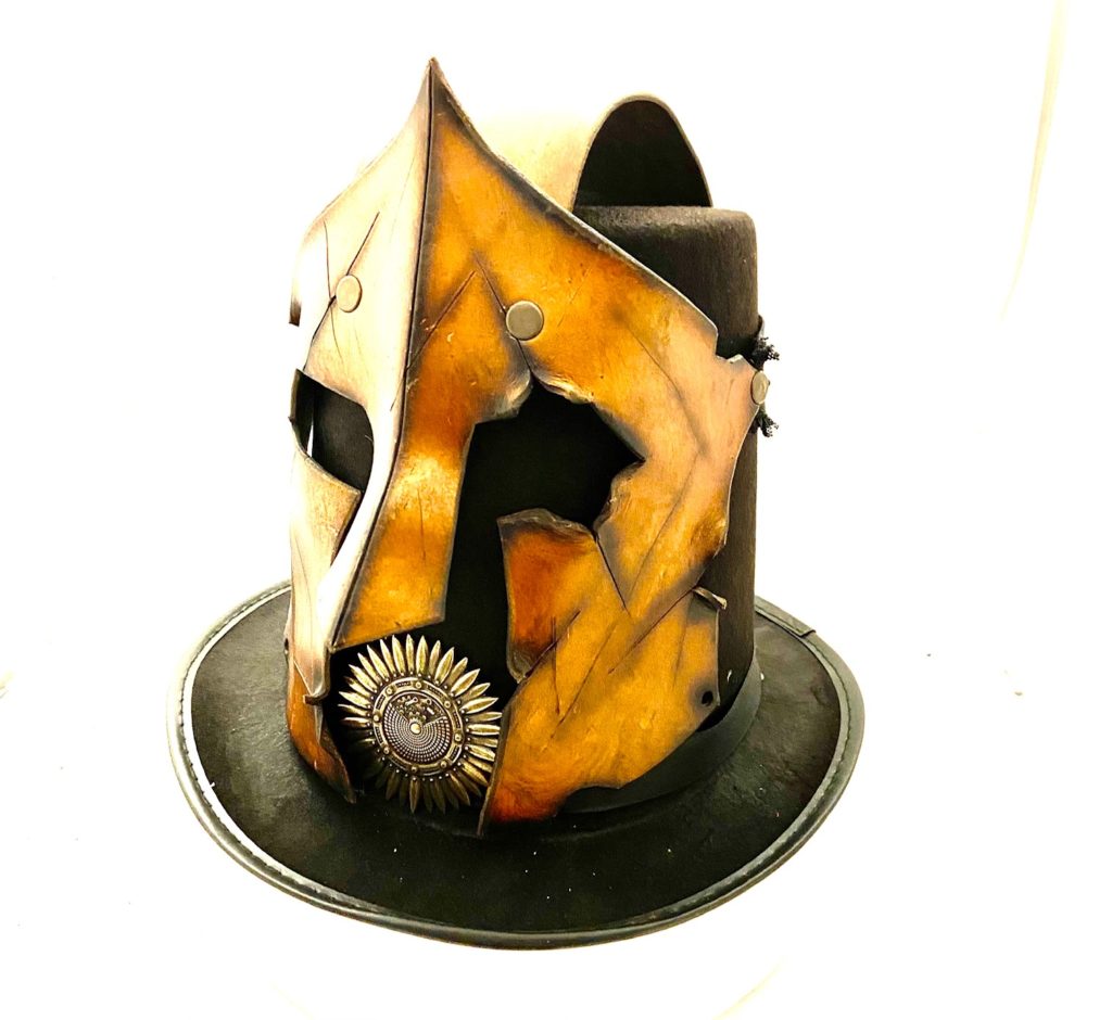 Steampunk hoed Gertjan met masker, maat 60