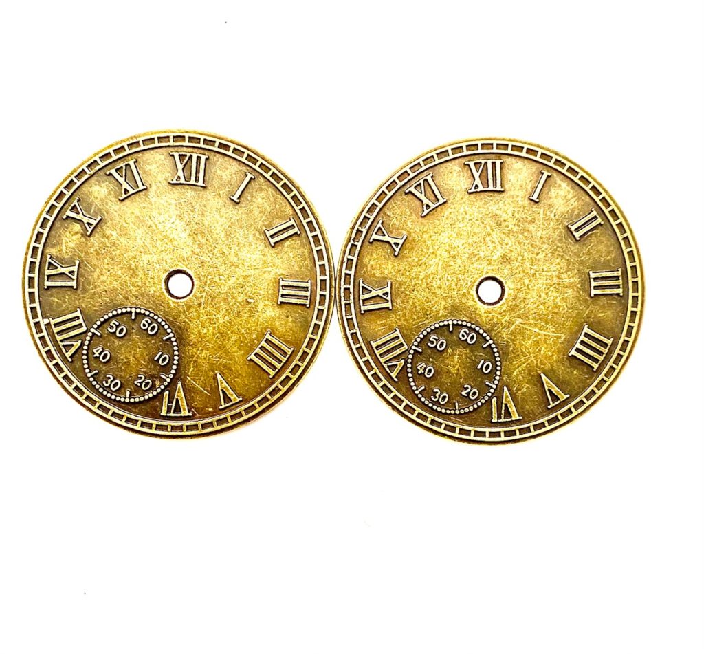 Steampunk klok 4, set van 2 stuks