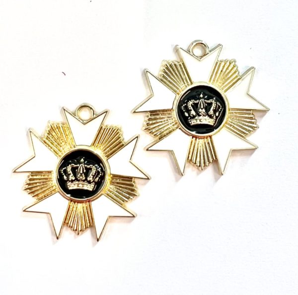 Steampunk medaille 5, set van 2 stuks