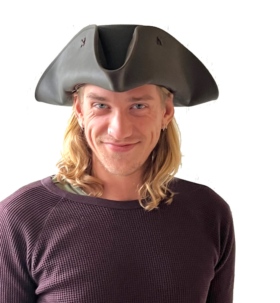 Steampunk piratenhoed Klaus Störtebeker, echt leer