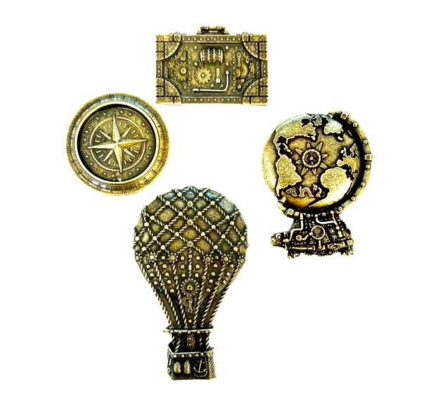 Steampunk kettinghangers en tandwielen mix 2