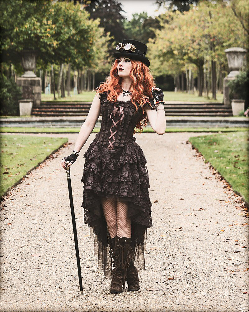 Steampunk dames korsetjurk Felipa – ook voor grote maten!