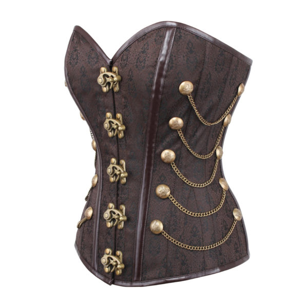 Steampunk overborst korset Muriel tot kledingmaat 54 - Afbeelding 3