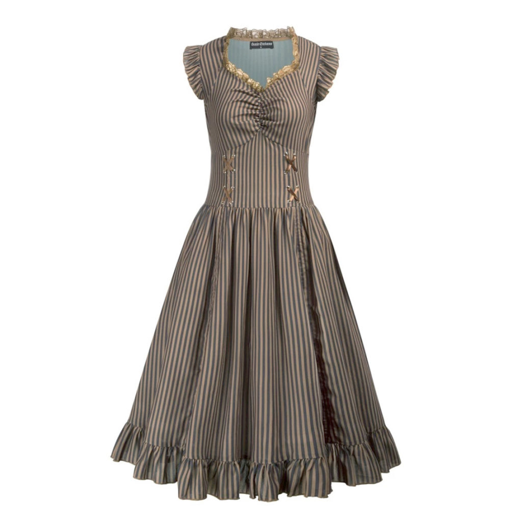 Steampunk dames jurk Nelleke – alleen nog 42/44