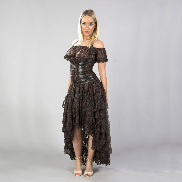 Steampunk dames rok Pearl - ook voor grote maten! - Afbeelding 3
