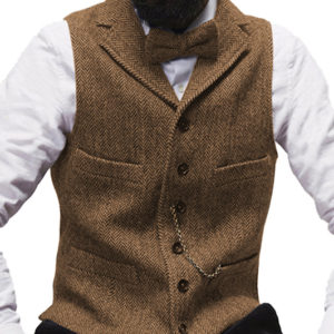 Steampunk heren gilet Sander