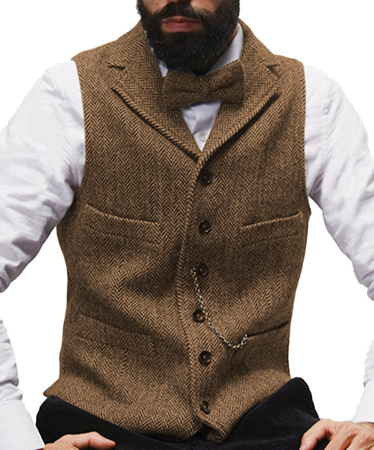 Steampunk heren gilet Sander