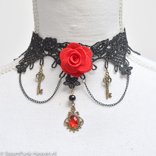 Steampunk choker 11