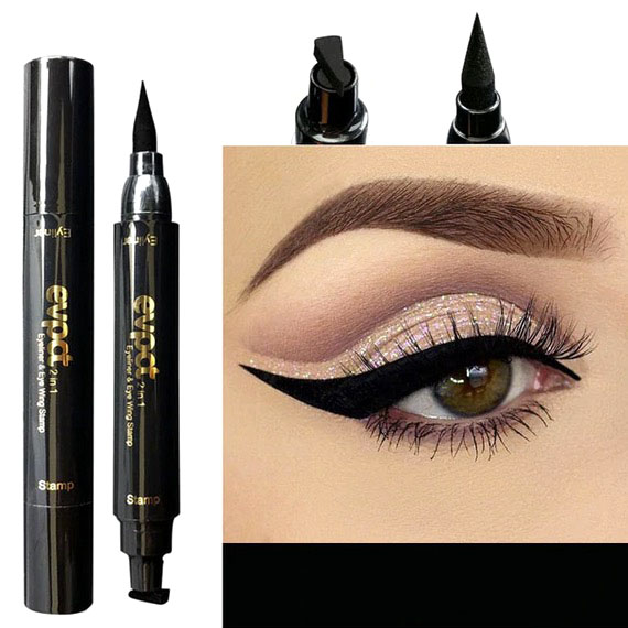 Steampunk Wing Eyeliner Elaine zwart