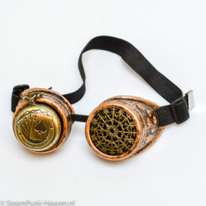 Steampunk bril 404 met zakhorloge