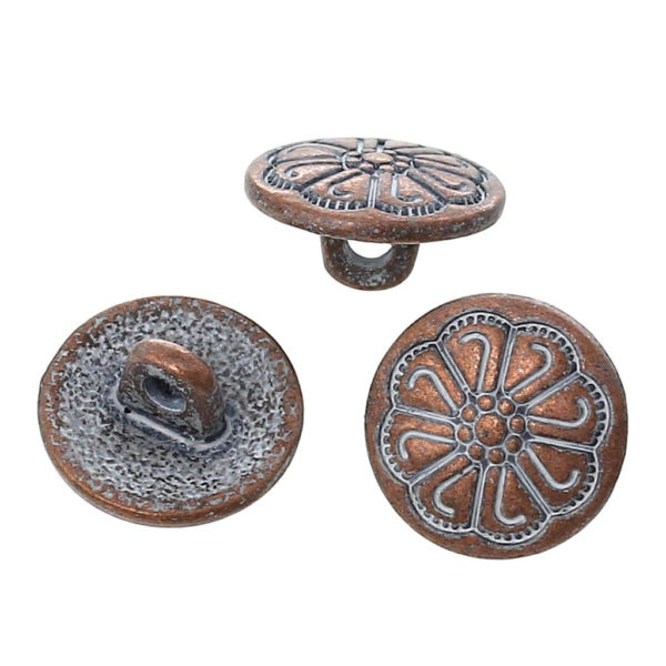 Steampunk knopen-set 12, 5 stuks - Afbeelding 2