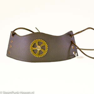 Steampunk lederen armband 120,