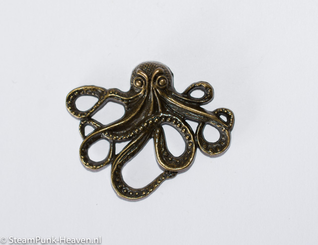 kleine Steampunk octopus Eberhart, set van 3 stuks
