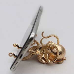 Steampunk telefoonhouder octopus