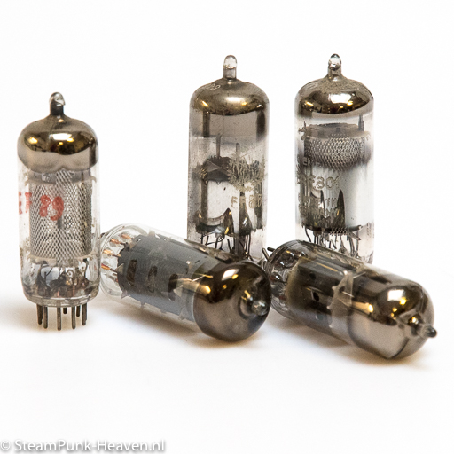 Steampunk radiobuizen, set van 5 stuks