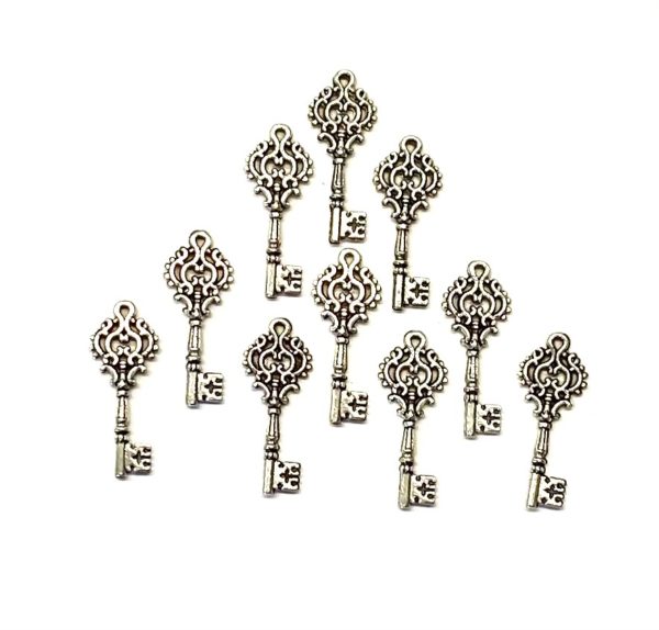 Steampunk sleutel 23, set van 10 stuks