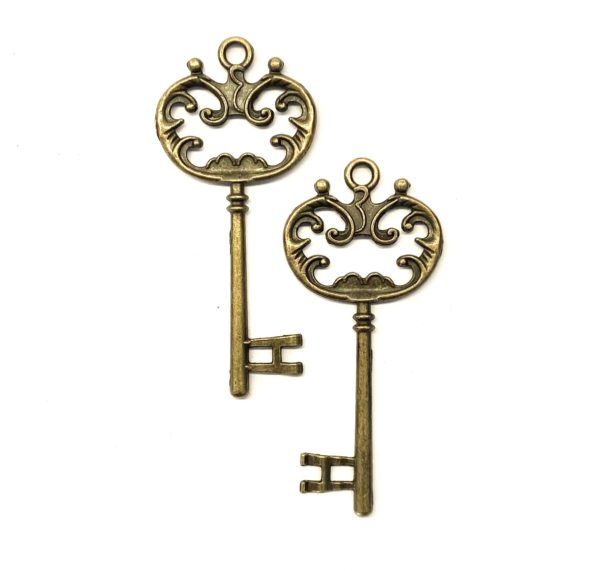 Steampunk sleutel 41, set van 2 stuks