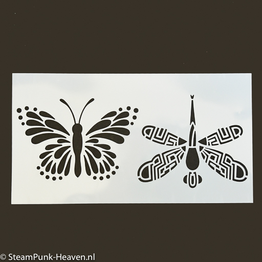 Steampunk stencil Lilac
