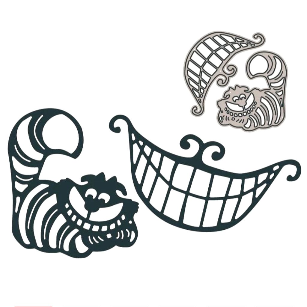 Steampunk stencil Cheshire Cat