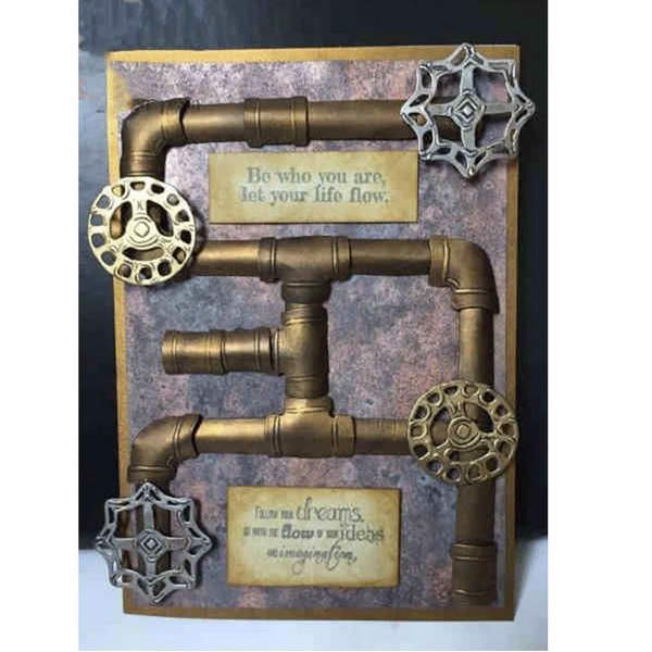 Steampunk stencil buizen