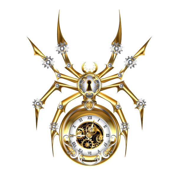 Steampunk stencil spin